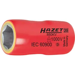 HAZET Steckschlüssel-Einsatz Außen-Sechskant-Tractionsprofil (3/8 Zoll) - 880KV-7