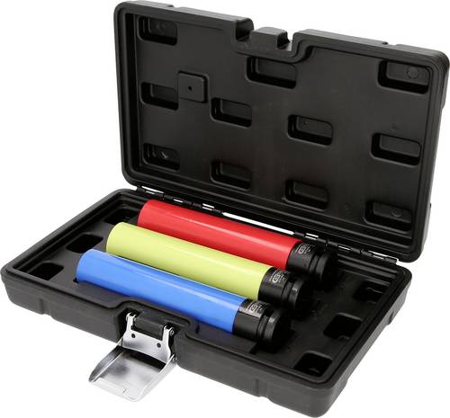 KS Tools 515.0865 Alu-Felgen Kraft-Stecknuss-Satz, extra lang, 3-tlg, 1/2", 17, 19, 21mm