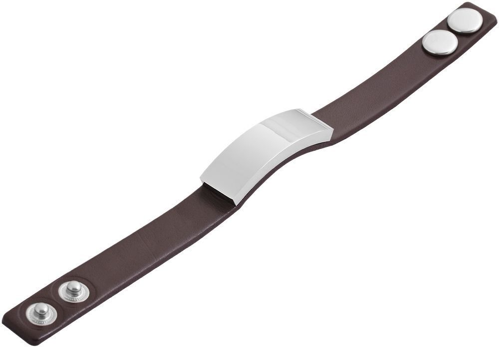 Armband ADELIA´S "Armband aus Leder 22 cm", braun, Armbänder, Damen, 22cm, Leder, Armband, Ideal zum Verschenken – schlicht und stilvoll