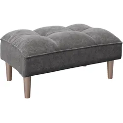 Hocker Scarlett Anthrazit Samt