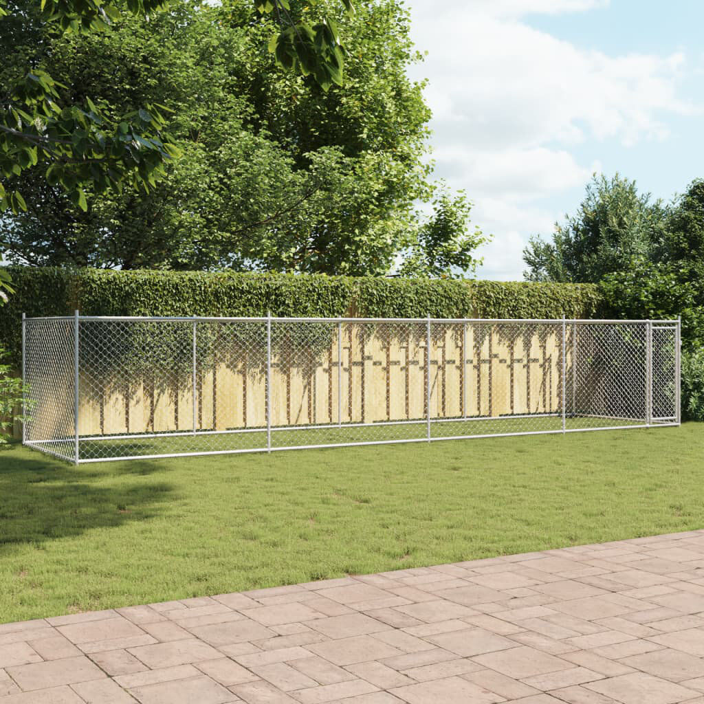 Archie & Oscar Alejandra 150cm H Steel Yard Kennel Gray 150 H x 800 W x 200 D cm