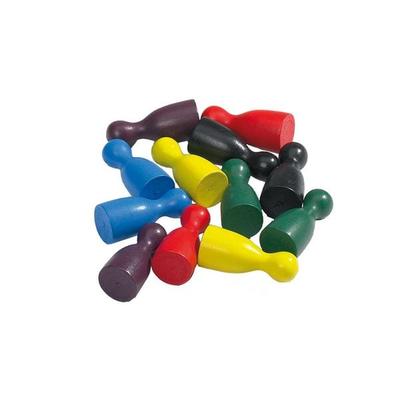 Halmakegel, 40 x 18 mm, 60 Stück, farbig sortiert