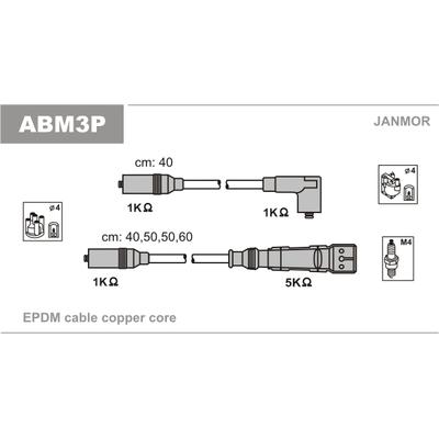 JANMOR Zündleitungssatz ABM3P für Audi
