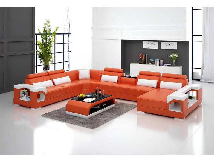 Xlmoebel Wohnlandschaft Moderne Ecksofa Polstercouch in zeitlosem Design für Wohnräume, Wohnlandschaft, Hergestellt in Europa