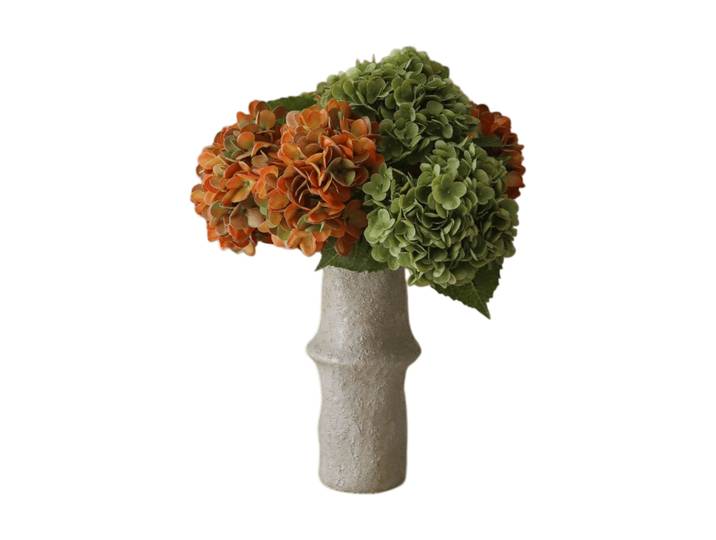Botané Bouquet artificiel d’hortensias Copper, 60 cm, 7 pièces