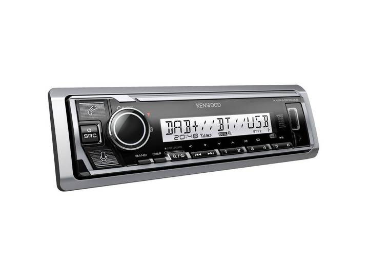 Kenwood Kenwood KMR-M508DAB Autoradio Anschluss für Lenkradfernbedienung, Blue Autoradio