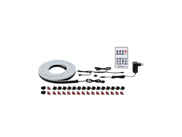 PAULMANN LED-Lichterschlauch Entertain LED Schlauch Black Neon RGB+ , schwarz, Dioden 480 Stk., Gesamtlänge 8,17m, Lichterketten, Farbwechsler & Farbsteuerung & Dimmer, LED-Lichterschlauch
