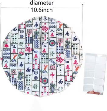Inspire Curations TONEPIE Waterproof Magnetic Litter Box Door Curtain mahjong Style