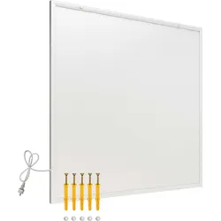 Wiltec Infrarotheizung 290W Heizpaneel IR Heizung Elektroheizung Effizient, Heizkörper, Weiss