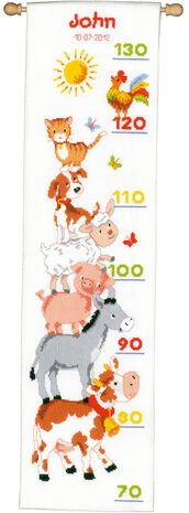 Messlatte "Bauernhof-Tiere"