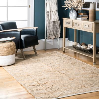 Nuloom Amaranth Arrow Cotton/Jute Area Rug