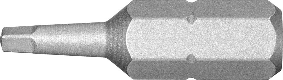 Facom Robertson bit serie 1, maat 1, 1/4 inch schroefinzet met groef voor vierkant profiel, ECAR.101