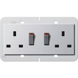 GIRA Doppelsteckdose Aluminium 278326 1 St.