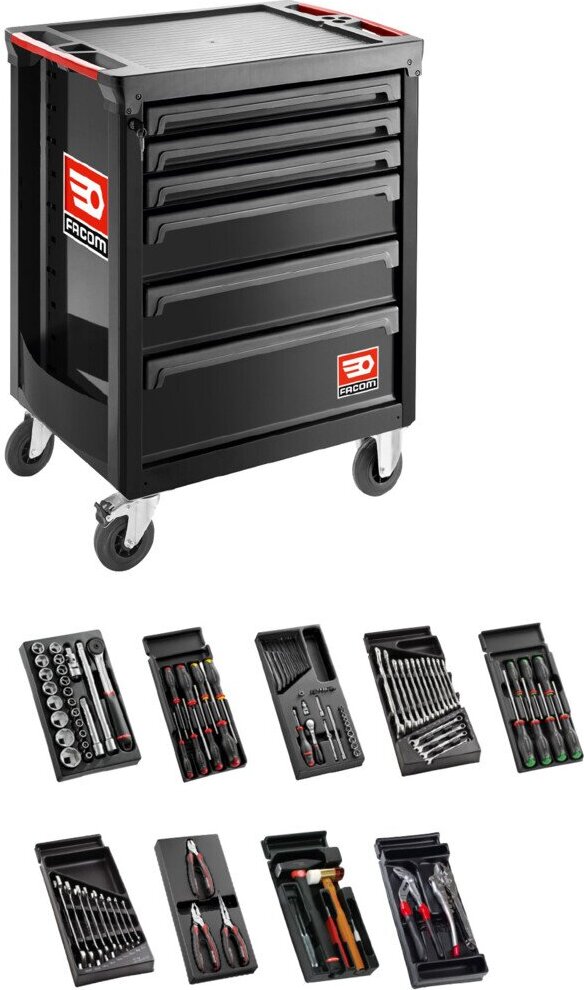 Facom Werkstattwagen ROLL.6GM3 mit 6 Modulen