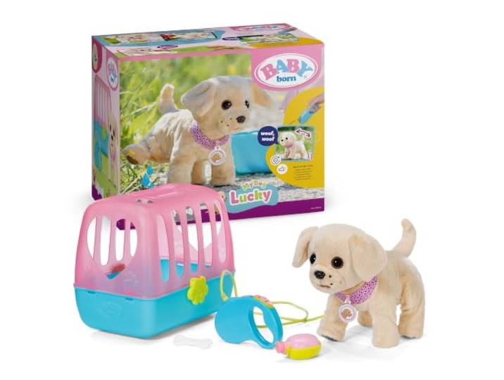 BABY Born Mein Hund Lucky mit Transportbox