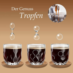 Leonardo GOCCE Kaffee-Set mit Untersetzer 6-teilig