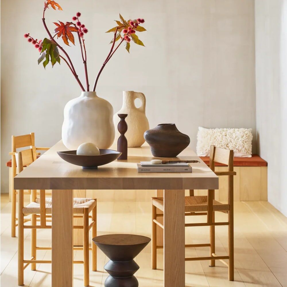 Urban Nature Culture Vase en céramique beige ø 34 * 42 cm Beige 34x42x34cm