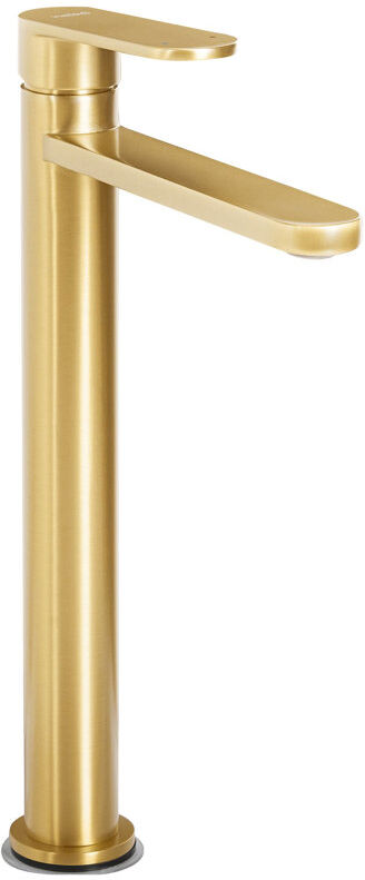 Belfry Bathroom Tall Basin Mixer Tap Mahar Brass Black Gold 5cm