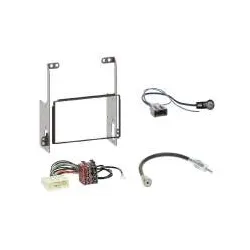 Einbauset: Doppel 2-DIN Radioblende+ ISO Adapterkabel + Antenne Stecker für N...