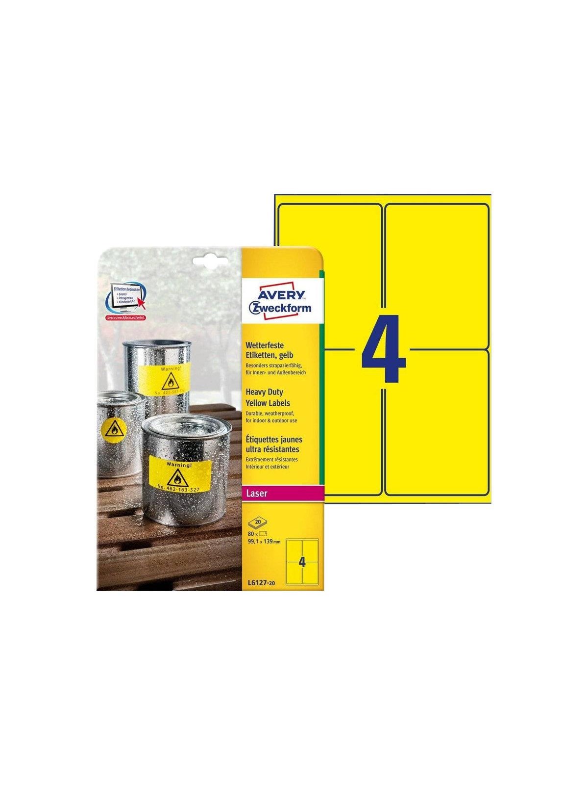 Avery Zweckform - paper - 80 label(s) - 99.1 x 139 mm
