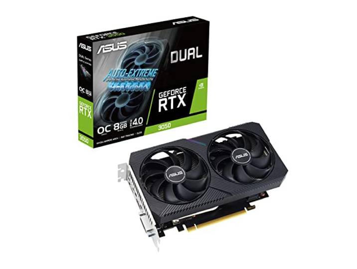 ASUS Dubbele NVIDIA GeForce RTX 3050 OC