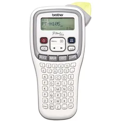 Brother PT-H105 label printer Thermal transfer DPI TZe ABC (180 dpi), Etikettendrucker, Grau, Weiss