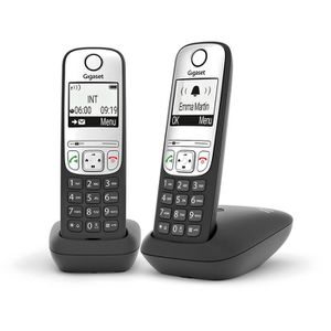Gigaset Telefon A690 Duo, schwarz, schnurlos