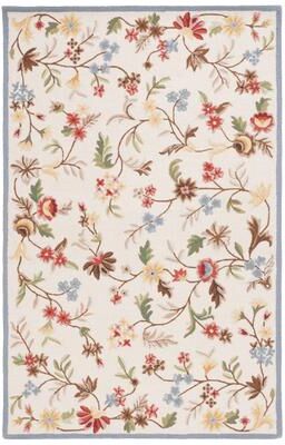 SAFAVIEH Handmade Chelsea Maile French Country Floral Wool Rug