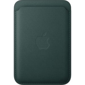 Apple Kreditkartenetui iPhone Feingewebe Wallet, Feintwill, für 3 Karten, dunkelgrün, mit MagSafe