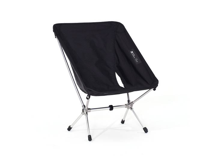 Mobi Garden ultralichte maanstoel, opvouwbare campingstoel van aluminiumlegering, ultralichte draagbare buitenstoel, zwart, snelle montage