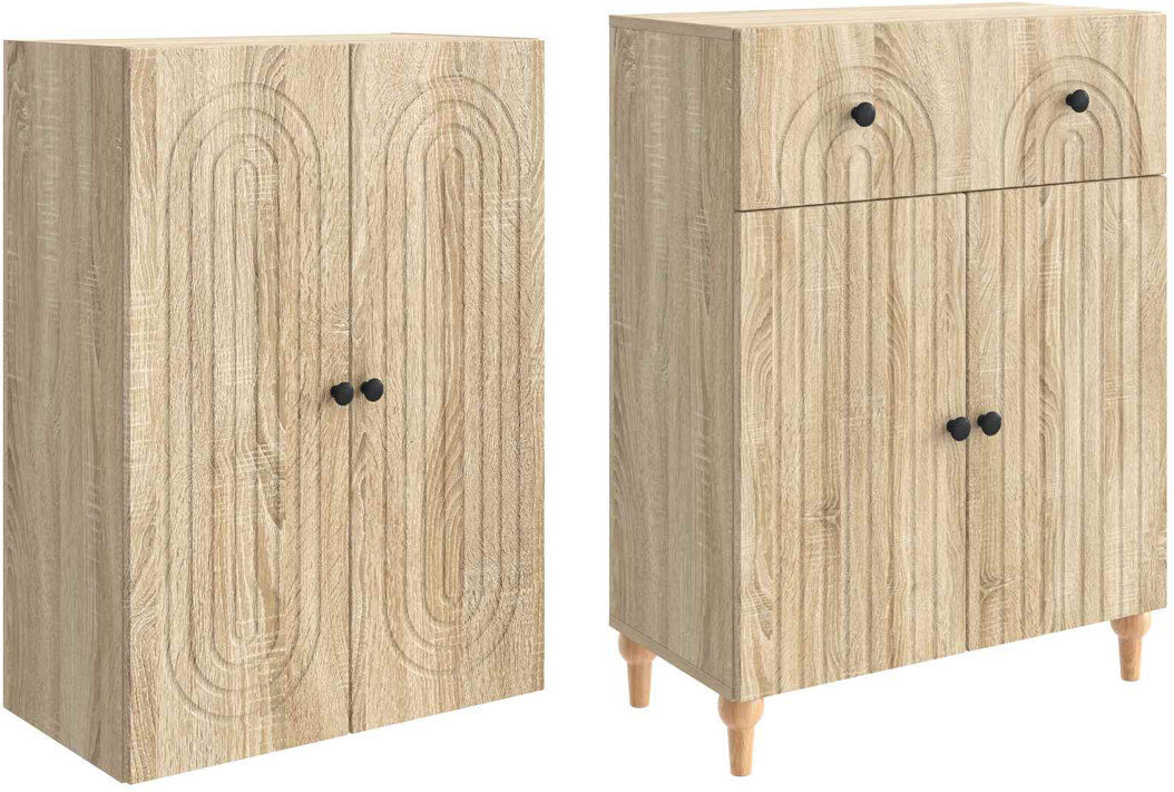 Bloomsbury Market Storage Cabinet Sonoma Oak 90cm H X 66cm W X 34.5cm D