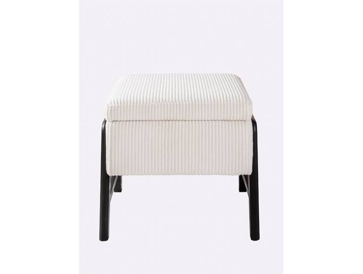 Bank HEINE HOME, beige (ecru), B:50cm H:44cm T:46cm, Holz, Kunststoff, Polyester, Sperrholz, Sitzbänke, Bank
