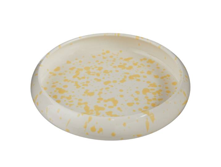Pastateller BOOGY SPLASH 24 x 4 x 24cm Gelb/Gelb