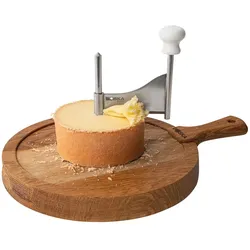 Boska Käseschaber Friends / Immer praktisch / Edelstahl / Holz / Braun / Silber / 315 x 230 x 30 mm