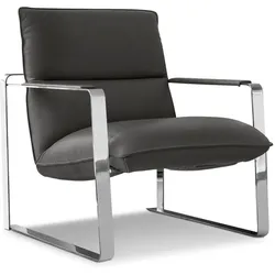 Calia Sessel sandy - CAL 791 Leder Grigio scuro