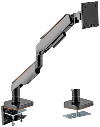 Roline 17.03.1108 Monitor-Tischhalterung 1 Display(s) 43,2cm (17") - 124,5cm (49") Schwarz/Grau Höhenverstellbar