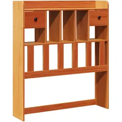 vidaXL Kopfteil mit Stauraum Wachsbraun 100 cm Massivholz Kiefer