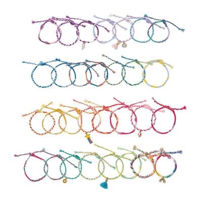 Farbenfrohe Regenbogen-Wickelarmbänder – Bastel-Set für kreative Kinder (30 Schmuckstücke)