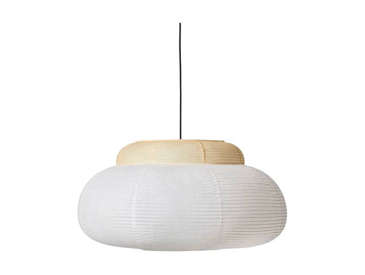 Made By Hand Suspension Papier Double Ø80 cm Soft yellow