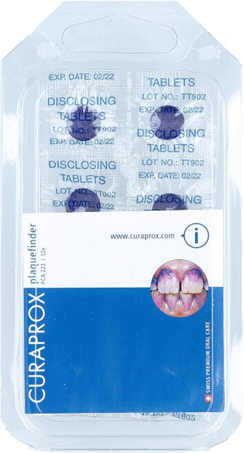 Curaprox Pca 223 Plaque Färbetabletten 12stk
