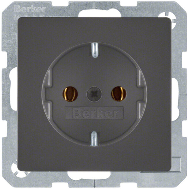 Berker Prise SCHUKO anthracite/satiné 47436086 (47436086)