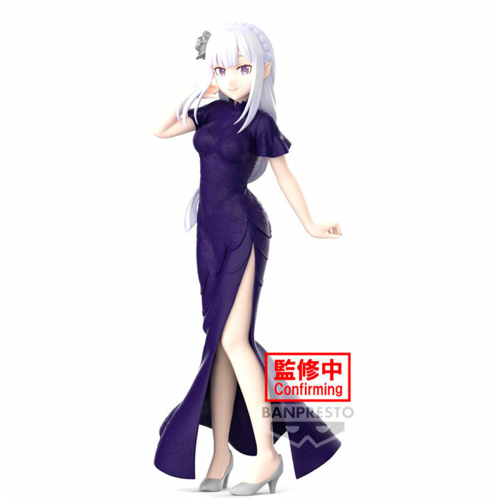 Banpresto Re:Zero Emilia Glitter & Glamours beeldje, 24 cm