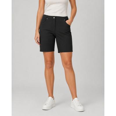 Cargoshorts DEPROC ACTIVE "KENORA City Short", Damen, Gr. 46 (L), Normalgrößen, schwarz, Web, 97% Polyester, 3% Elasthan, regular fit kniefrei, Hosen, In melierter Optik