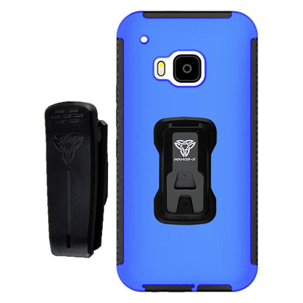 Armor-X Schutzhülle mit Gürtelclip TX HTC M9 blau (HTC One M9) (TX-HTC-M9)