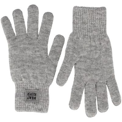 Thermohandschuhe HEATKEEPER, Damen, grau, Strick, Materialmix, Handschuhe, Thermo-isolierend, TOG 1.9, atmungsaktiv