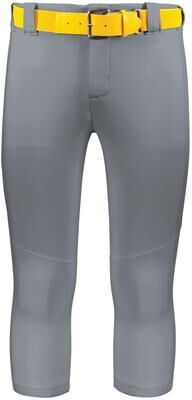 Russell Athletic R16LSX Women's Flexstretch Softball Pant with Belt Loops in Baseball Grey size Medium   Polyester Blend