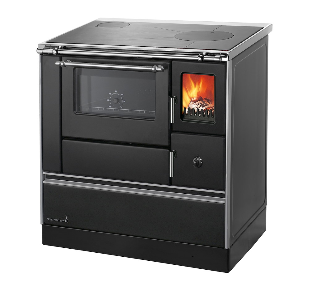 WAMSLERHAUSU Holzherd K76F-90 Westminster 90cm,Links,Schwarz,7,6kW 16973838