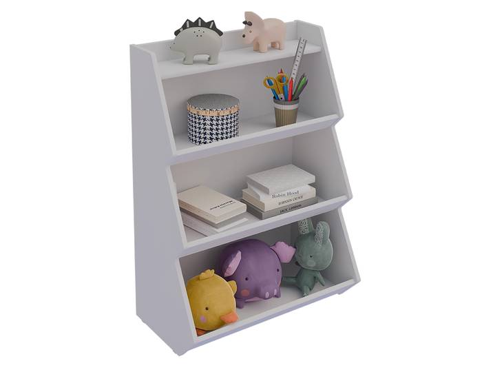 Standregal VCM Holz Kinderregal Bücherregal Kinder Regal Italu , weiß, Regale, Standregal