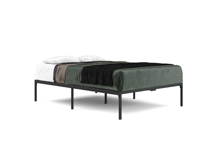 Metallbett SERENA 140 x 200 cm schwarz