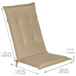 HOCHLEHNERAUFLAGE Loft HL 120/50/6 Natur